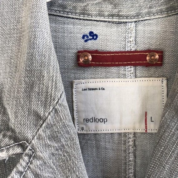 Levis Redloop Distressed Denim Chore Jacket - Fou… - image 8