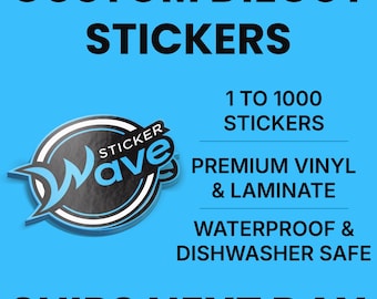 Custom Vinyl Stickers / Die Cut Stickers / Logo Stickers / Free Proof & Free Shipping