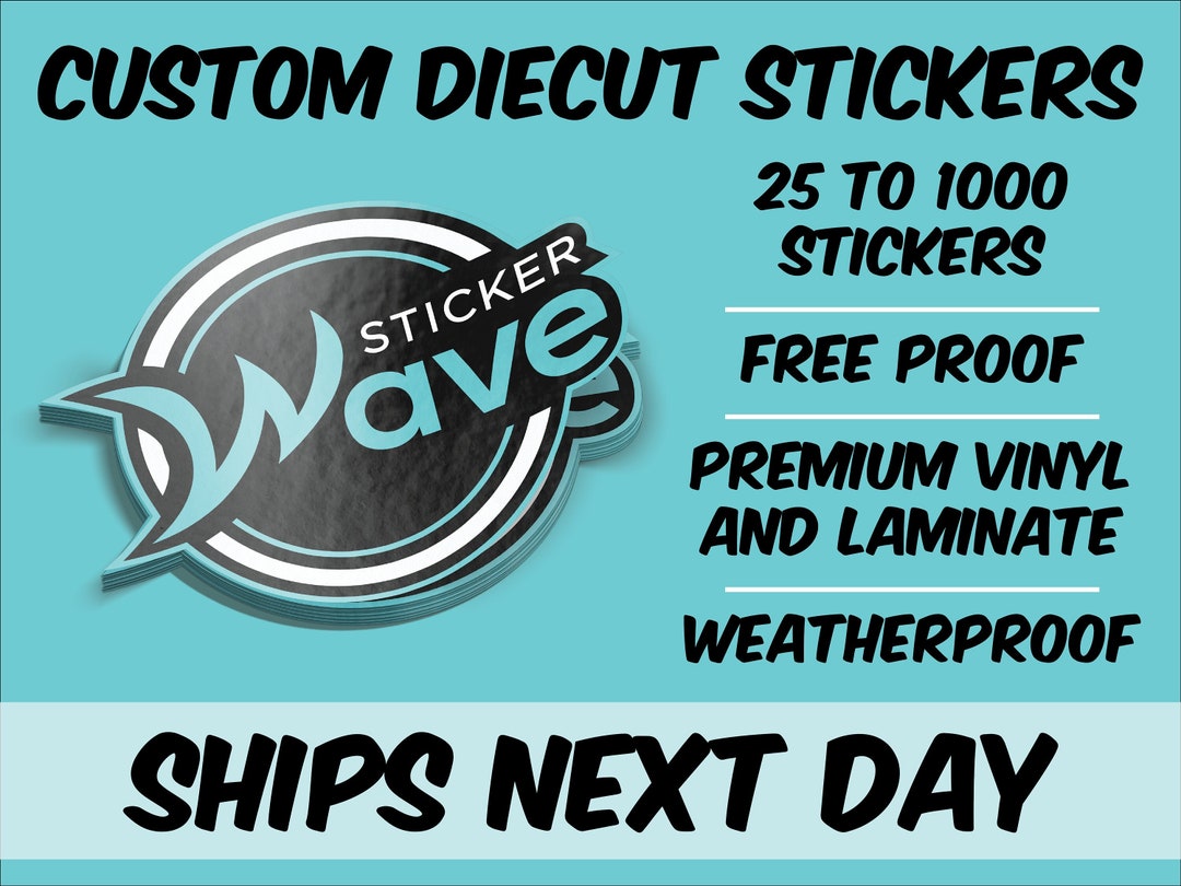 Custom Vinyl Stickers / Die Cut Stickers / Logo Stickers / Etsy