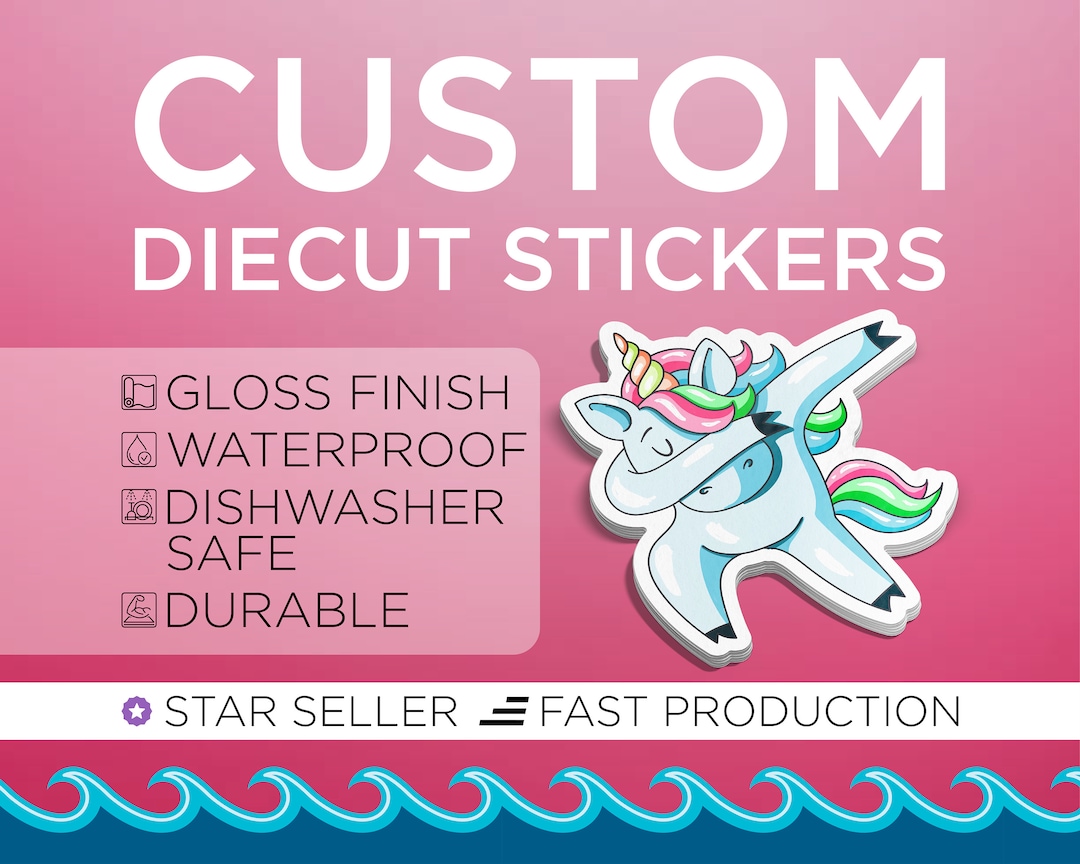 Custom Vinyl Stickers | Die Cut Stickers | Logo Stickers | Waterproof ...