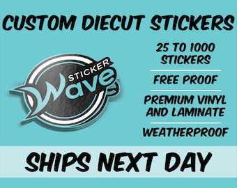 Custom Vinyl Stickers / Die Cut Stickers / Logo Stickers / Free Proof & Free Shipping