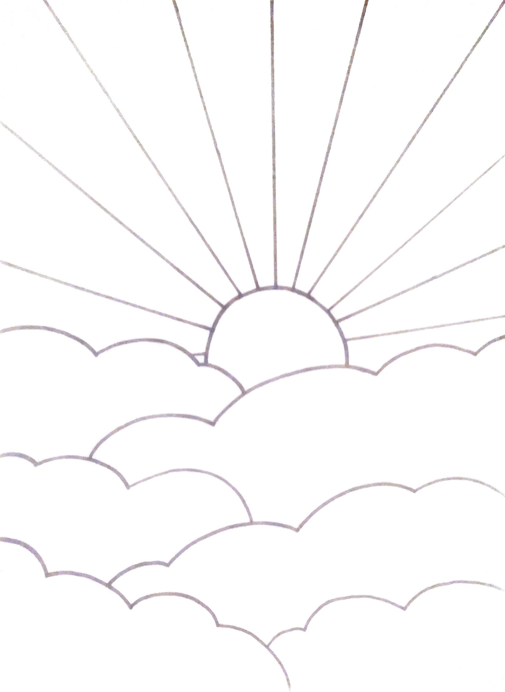 Clouds Coloring Pages Set of 3 Kids Coloring Book Pages | Etsy
