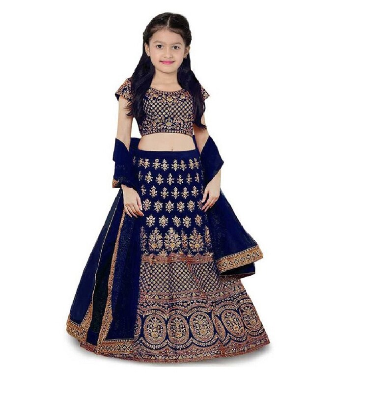 multi colour party wear lehenga