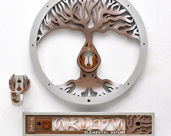 Savi's Lightsaber Wall Mount Display Rack (Elemental Nature)