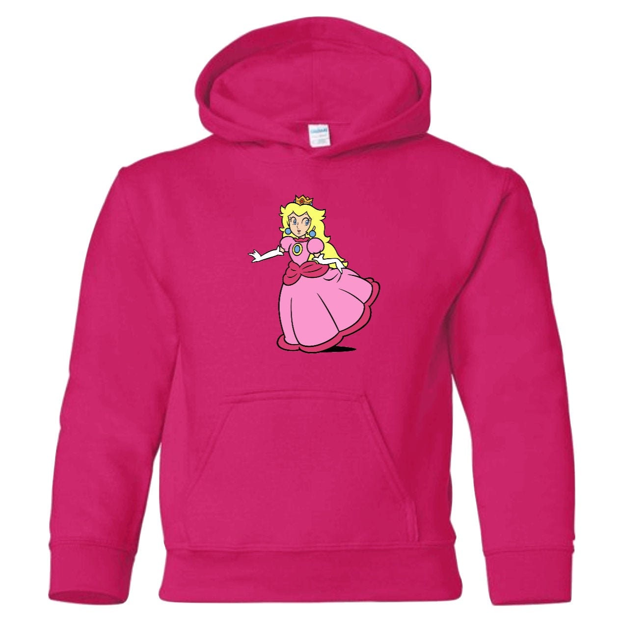 Princess Peach Hoodie Super Mario Brothers Hoodie Custom