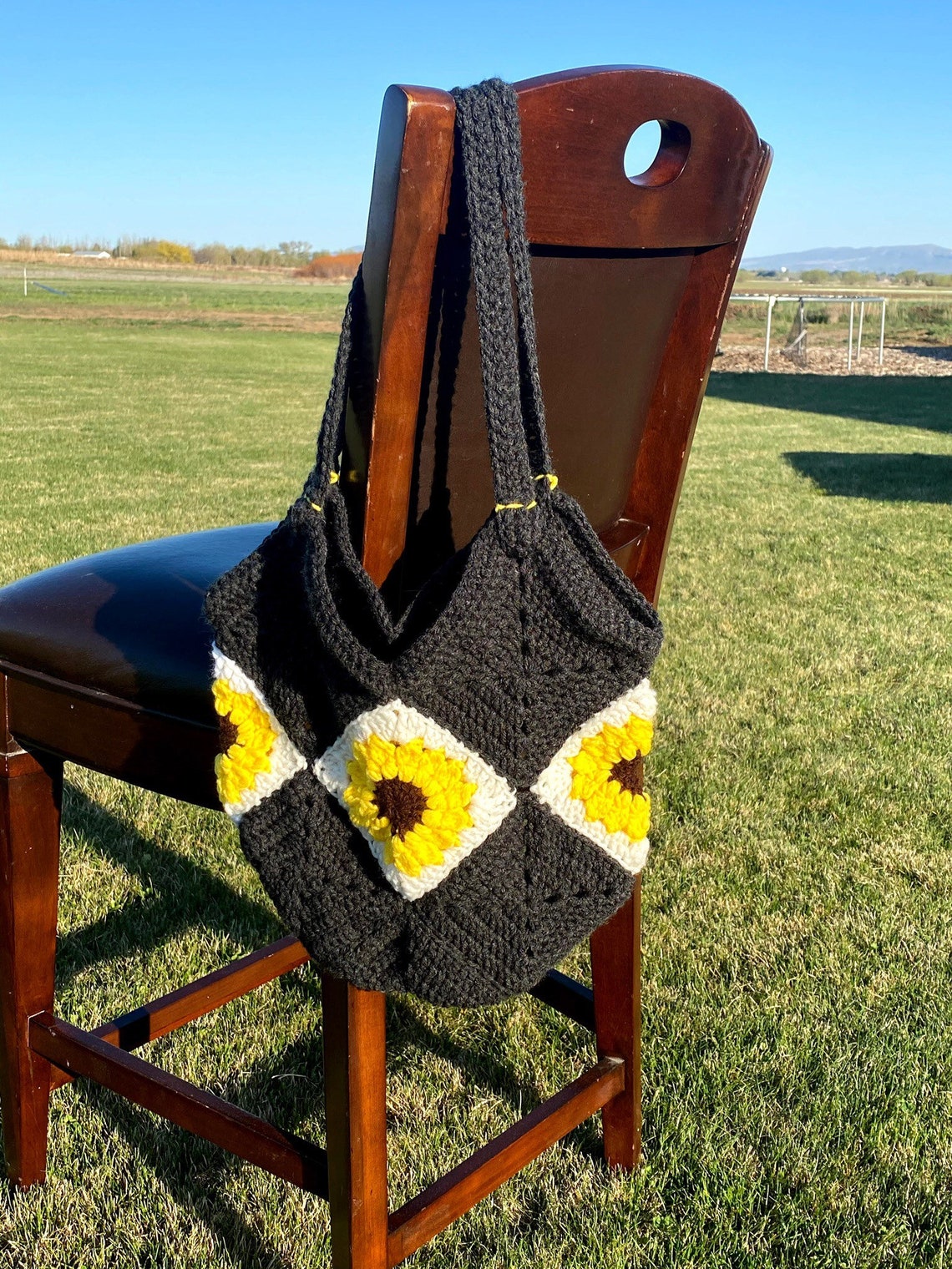 Granny Square Tote Bag Etsy