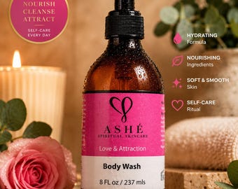 Love & Attraction Body Wash | Hydrating, Moisturizing Skin Cleanser (8 oz)
