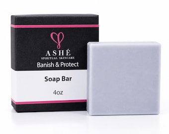 Banish & Protect Soap Bar | Spiritual Cleansing, Energy Protection Ritual (4 oz)