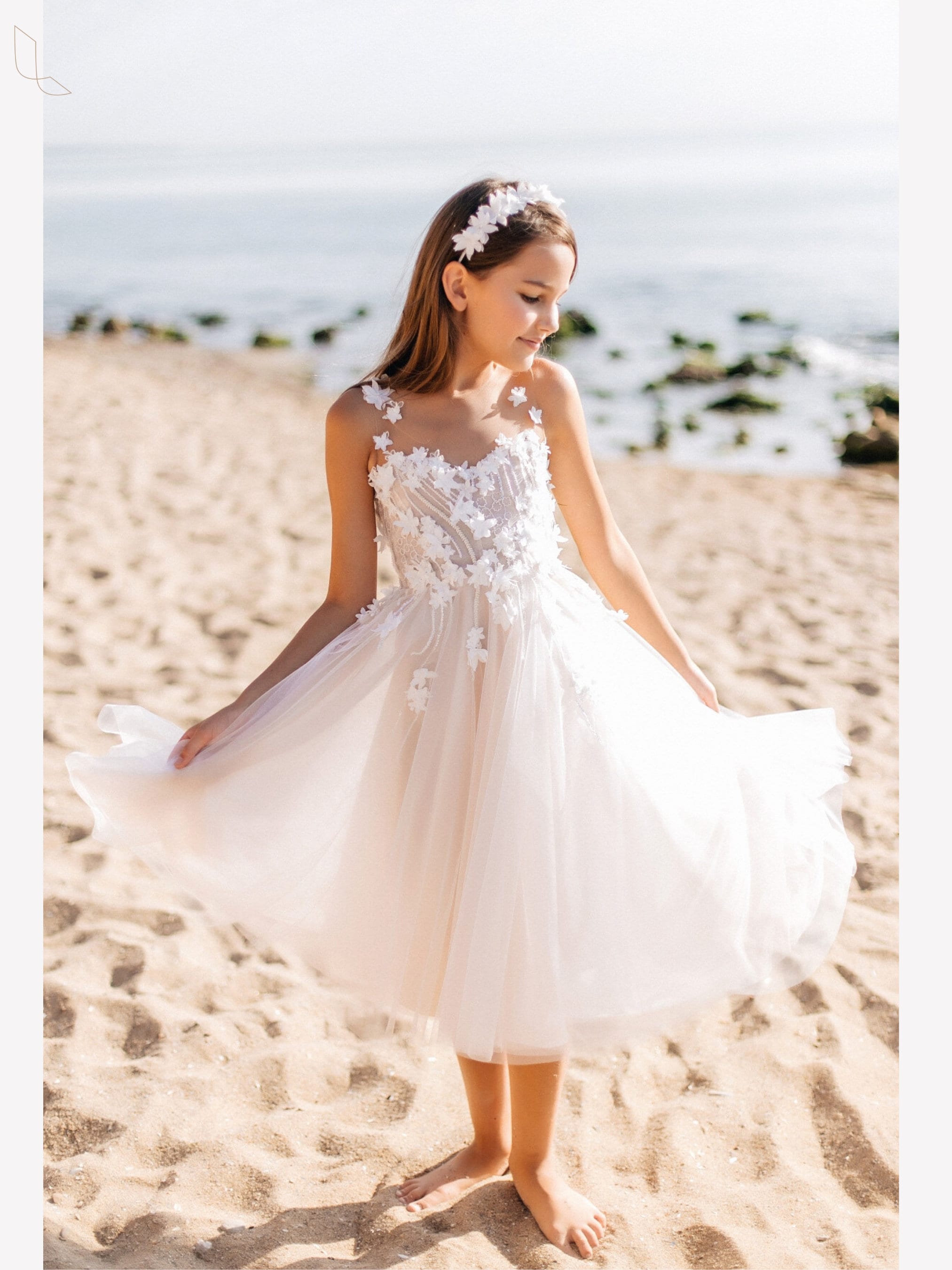 Ivory Flower Girl Dress Special Occasion Girls Dresses Etsy Canada