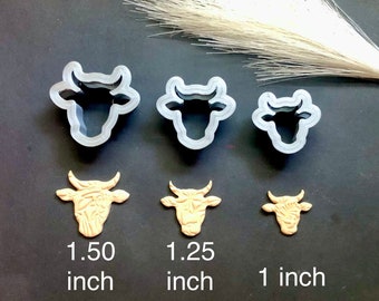 Cow Head Clay Cutter: Western Cookie Cutters