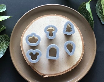Stud Clay Cutter Set: Tiny Detail Cutters for Earrings (0.75 inch)