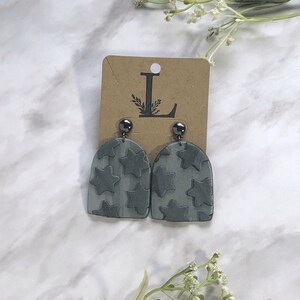 3D star lightweight | hypoallergenic | Clay earrings