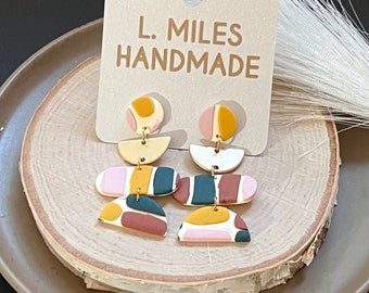 Moderne Polymer Clay Ohrringe: Leichte handgemachte Ohrringe