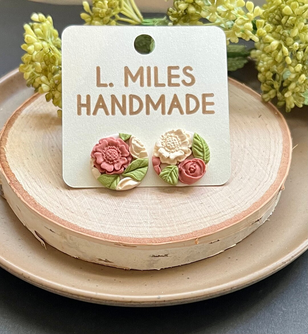 Flower Stud Earrings, Jumbo Stud Earrings, Lightweight Earrings, Gifts