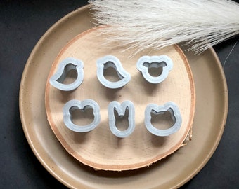 3D gedrucktes Ausstecher Set: Vogel, Frosch, Häschen & Mehr