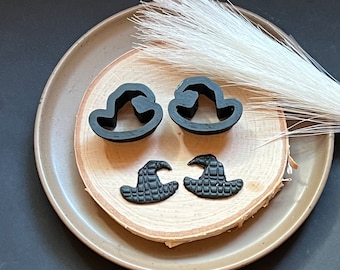 Witch Hat Clay Cutter Set: 3D Printed Halloween Cutters