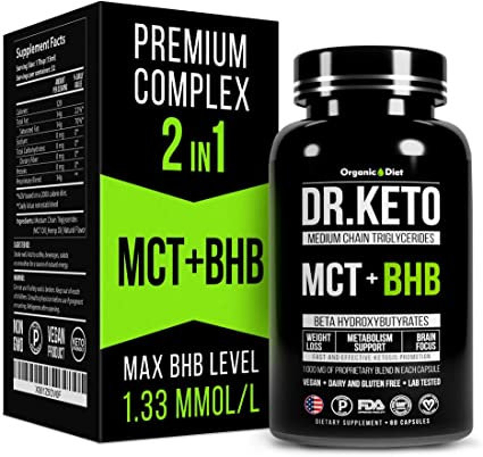 Weight Loss Organic diet Dr.KETO pills FDA approved 60/bottle Etsy