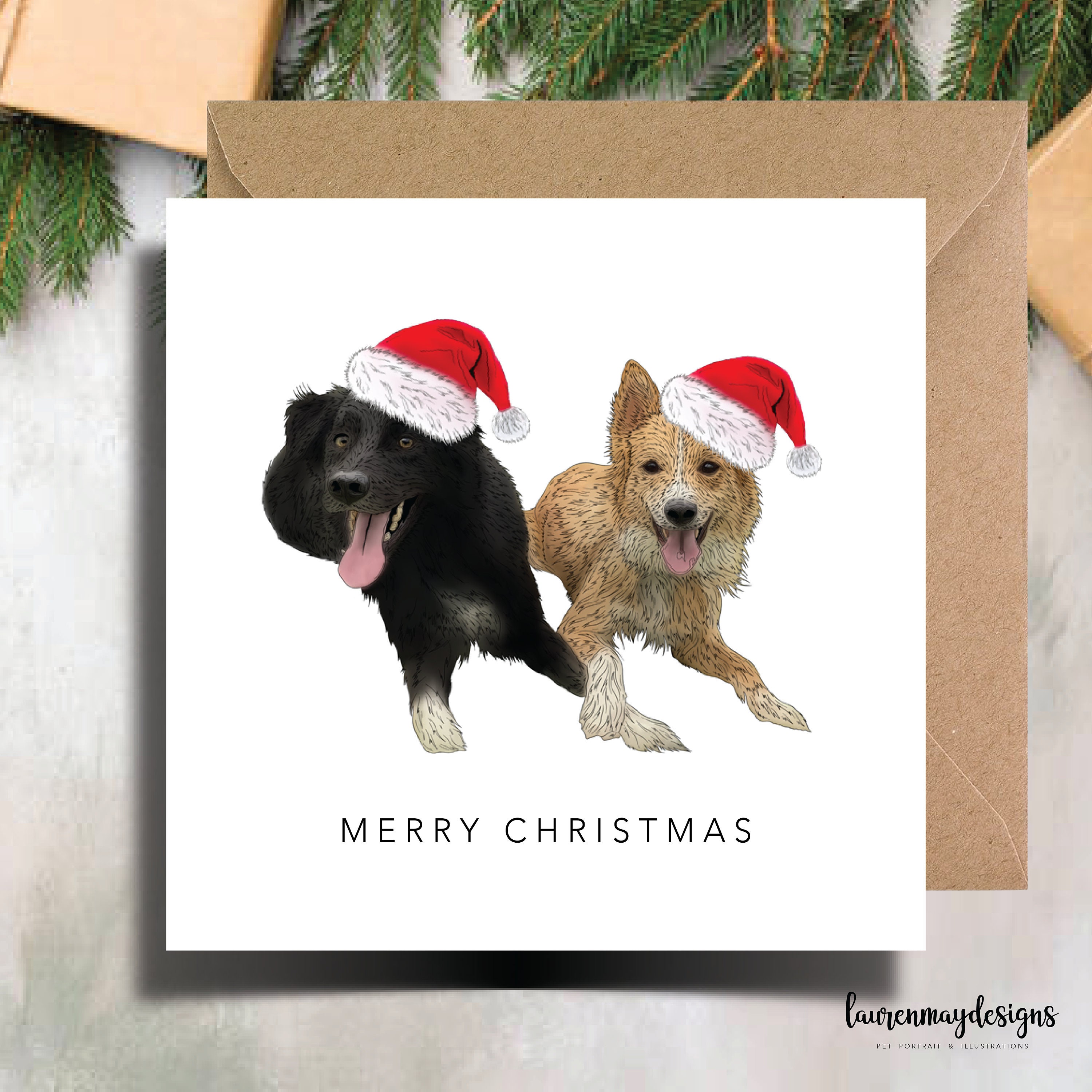 Spreading Holiday Cheer with Custom Dog Christmas Cards