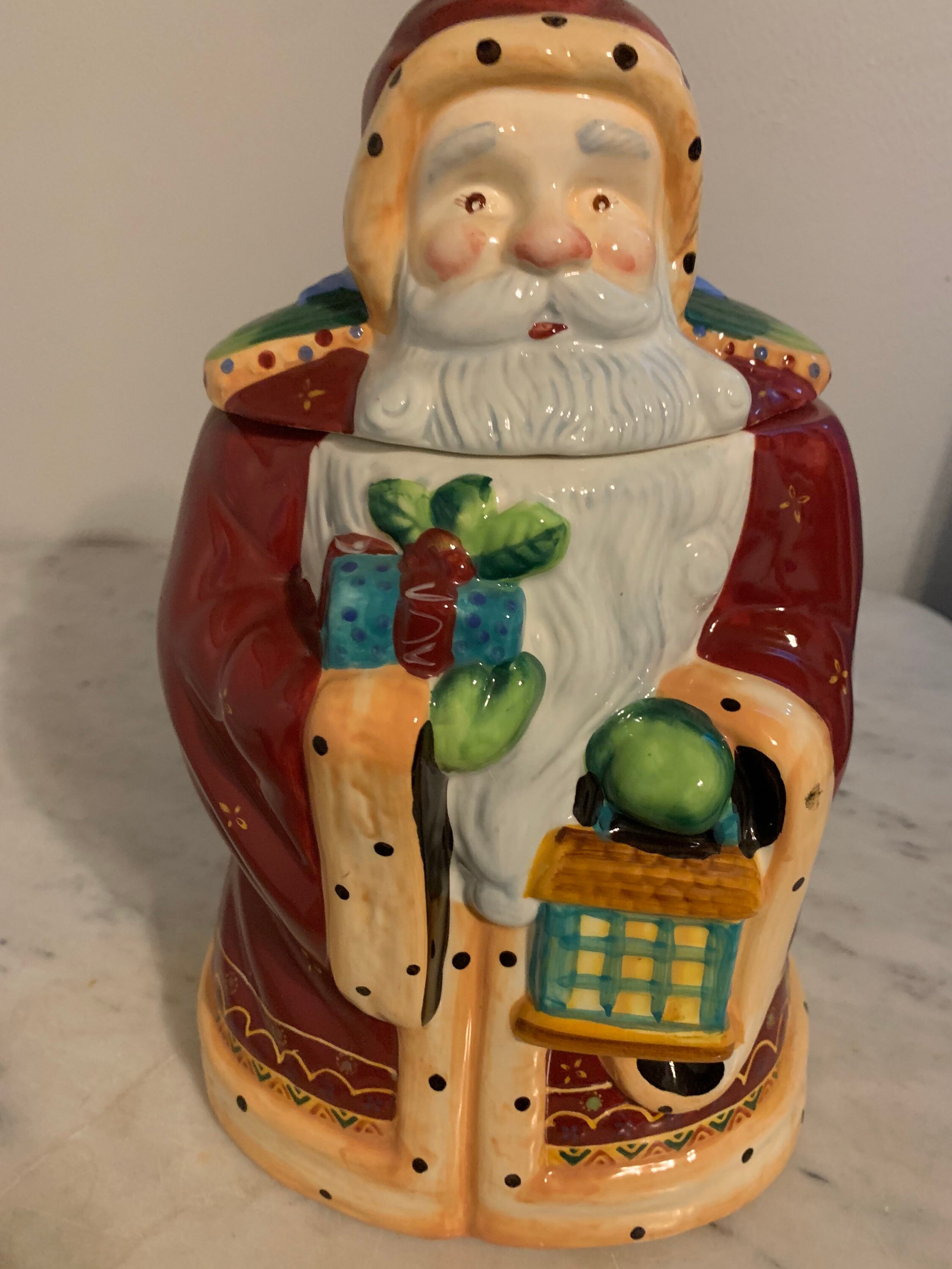 Old Santa Cookie Jar - Etsy