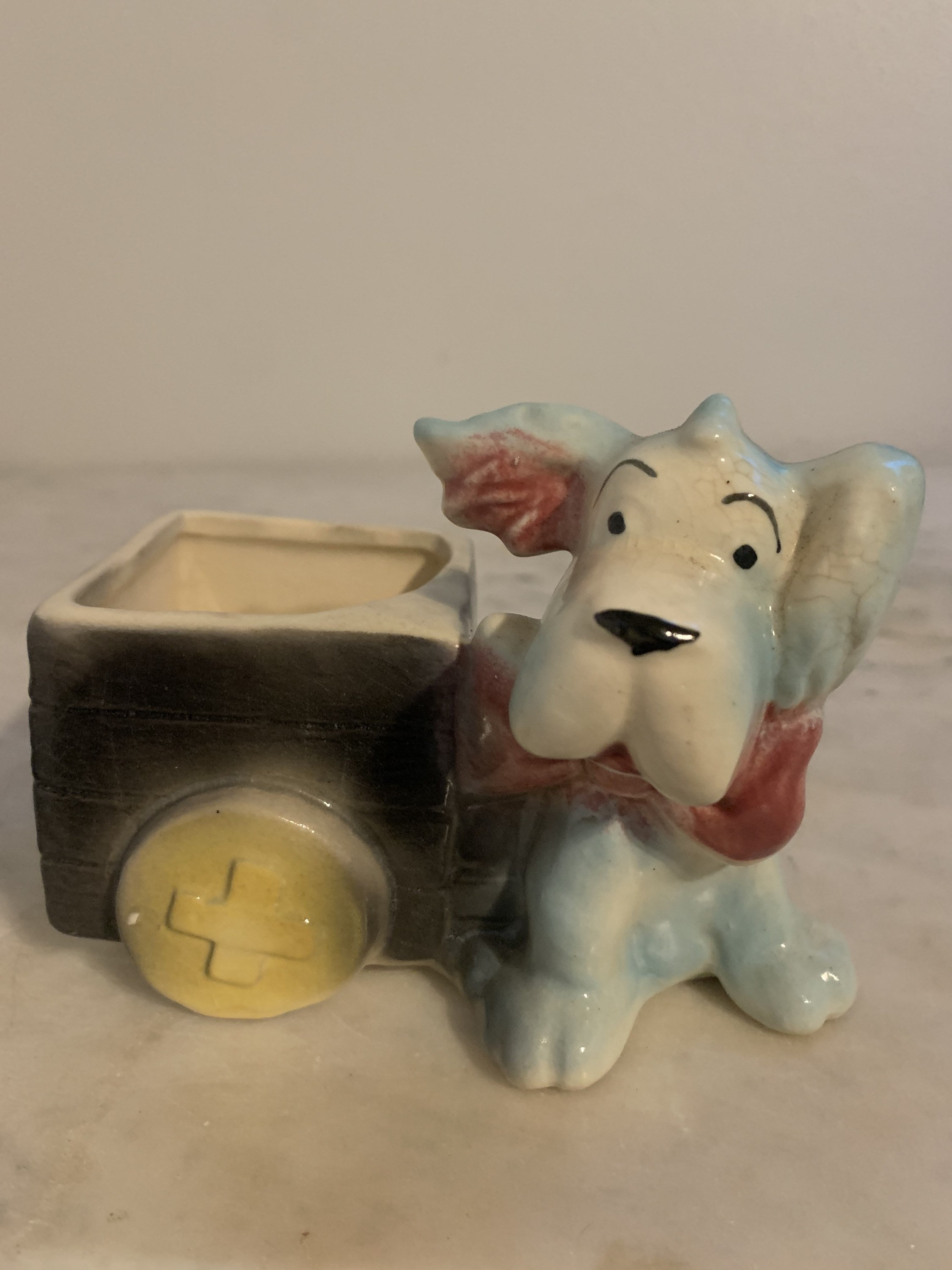 Vintage dog planter
