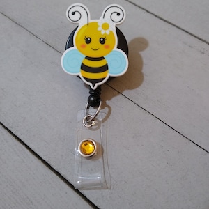 Bumble Bee Retractable Badge Reel ~ Badge Holder ~ ID Holder