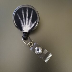 Radiology Hand Retractable Badge Reel ~ Badge Holder ~ ID Holder