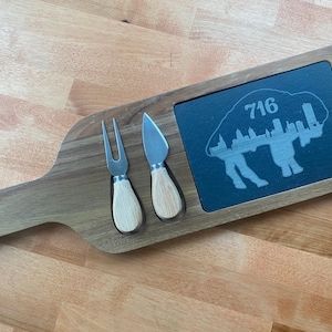 716 Buffalo Slate Charcuterie Board with Utensils