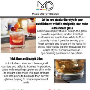 a flyer for a cocktail bar with a picture of a glass of drink
