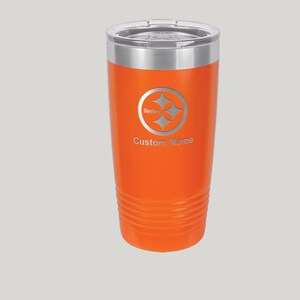 20oz Pittsburgh Steelers Custom Engraved Travel Mug - Etsy