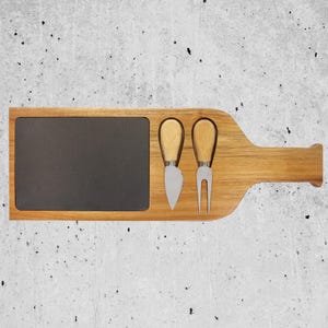 Standing Bills Mafia Slate Charcuterie Board with Utensils