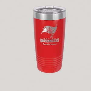 20oz Tampa Bay Buccaneers Custom Engraved Travel Mug
