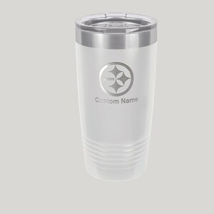 20oz Pittsburgh Steelers Custom Engraved Travel Mug - Etsy
