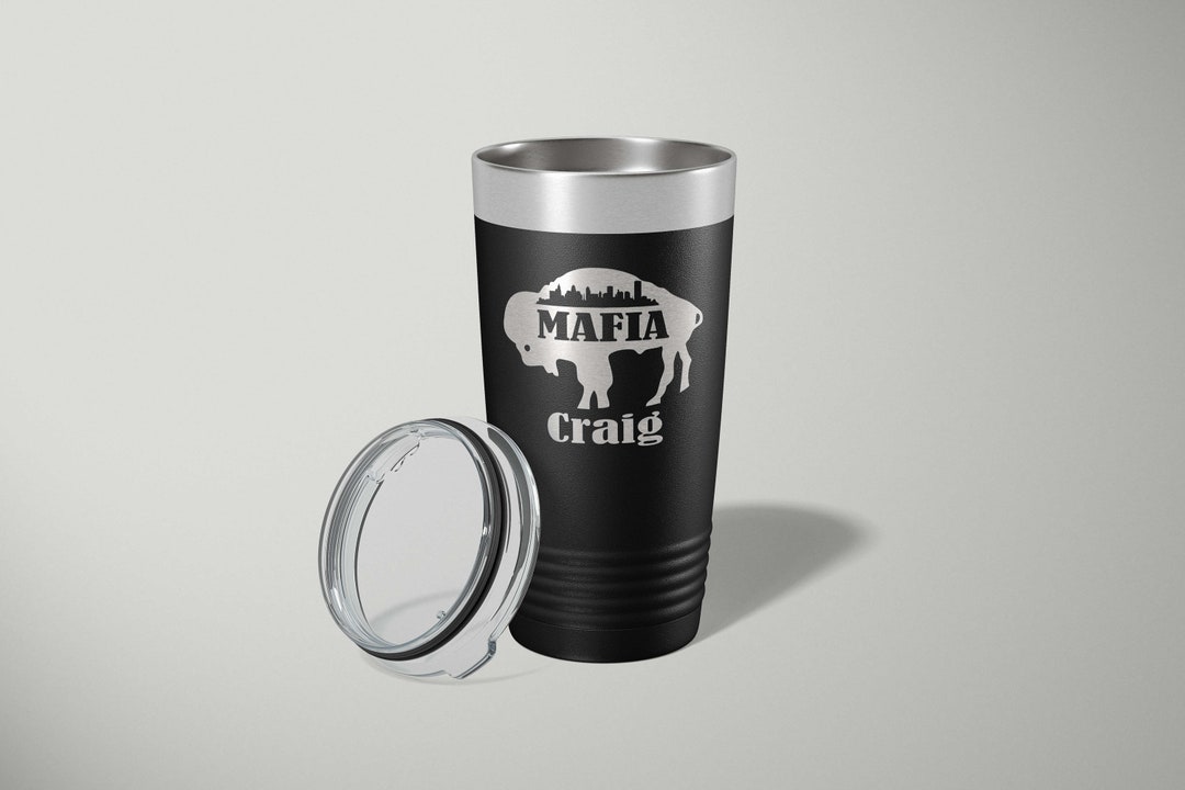 20oz Buffalo Bills Mafia Custom Engraved Travel Mug Etsy