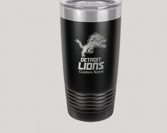 20 Unzen Detroit Lions individuell gravierter Reisebecher