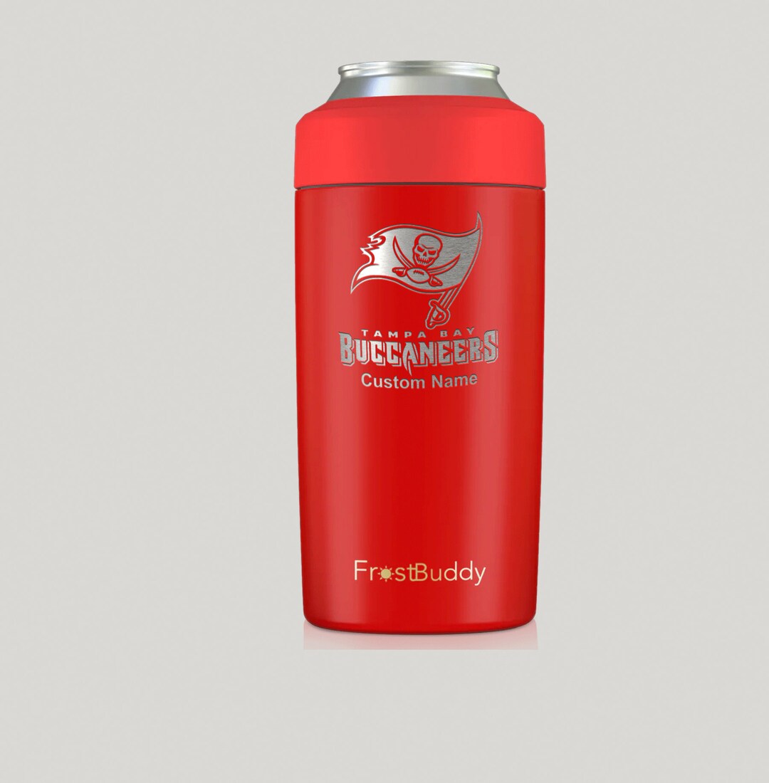 Frost Buddy Tampa Bay Buccaneers Custom Engraved Can Cooler Fits 12oz  Cans, Slim Cans, Bottles, and 16oz Cans Bottles!