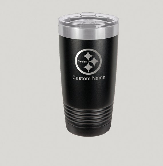 20oz Pittsburgh Steelers Custom Engraved Travel Mug - Etsy