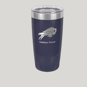 20oz Buffalo Bills Custom Engraved Travel Mug