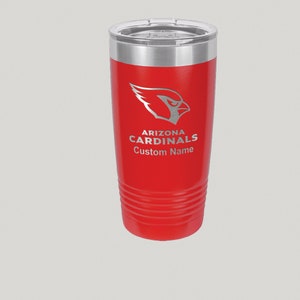 20 Unze Arizona Cardinals gravierter Reisebecher