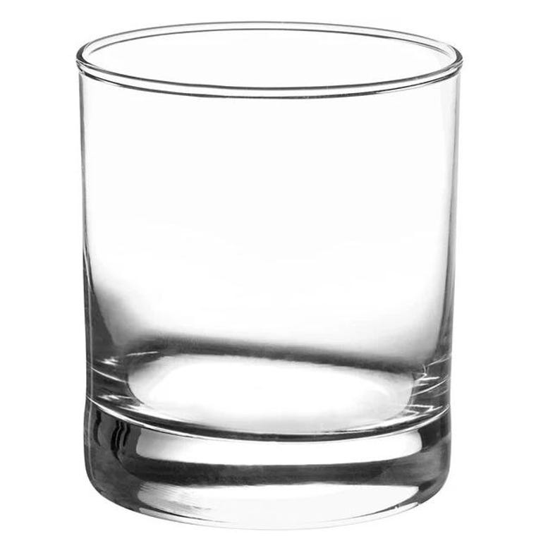 a glass of water on a white background