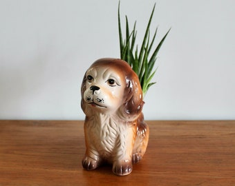 Retro Kitsch Spaniel Dog Planter 1960s | Retro Plant Pot, Kitsch Plant Pot, Ceramic Dog, House Plants, Kitsch Homeware, House Warming Gift