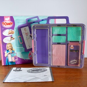 Retro Tomy Fashion Plates Creative Mode Design Outfit Creator 1991