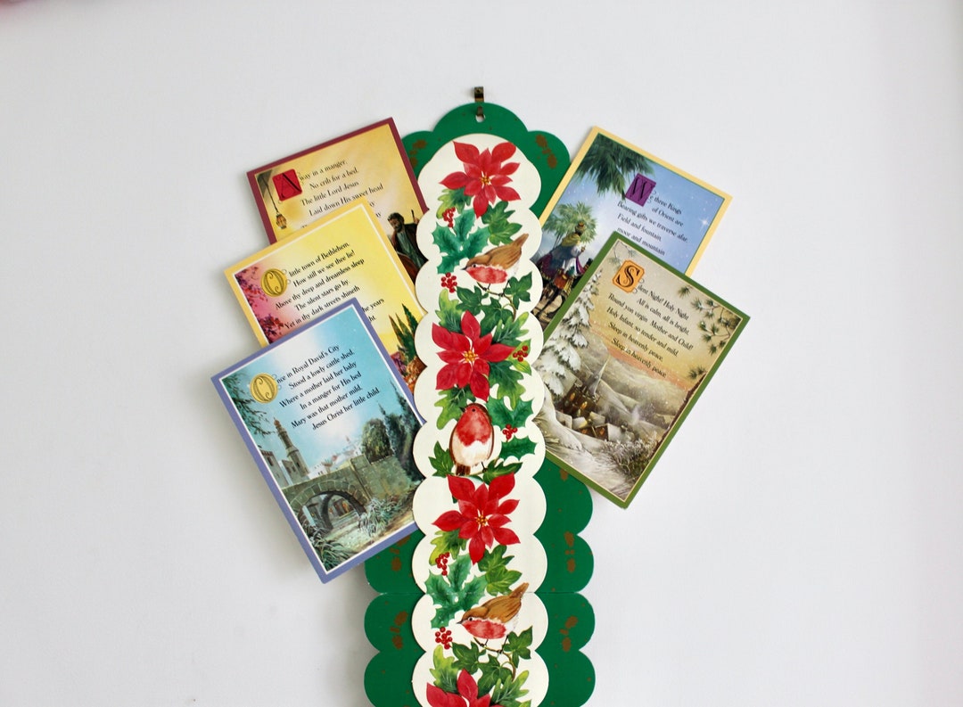Cardboard Christmas Card Holder Retro Christmas Card Etsy Canada