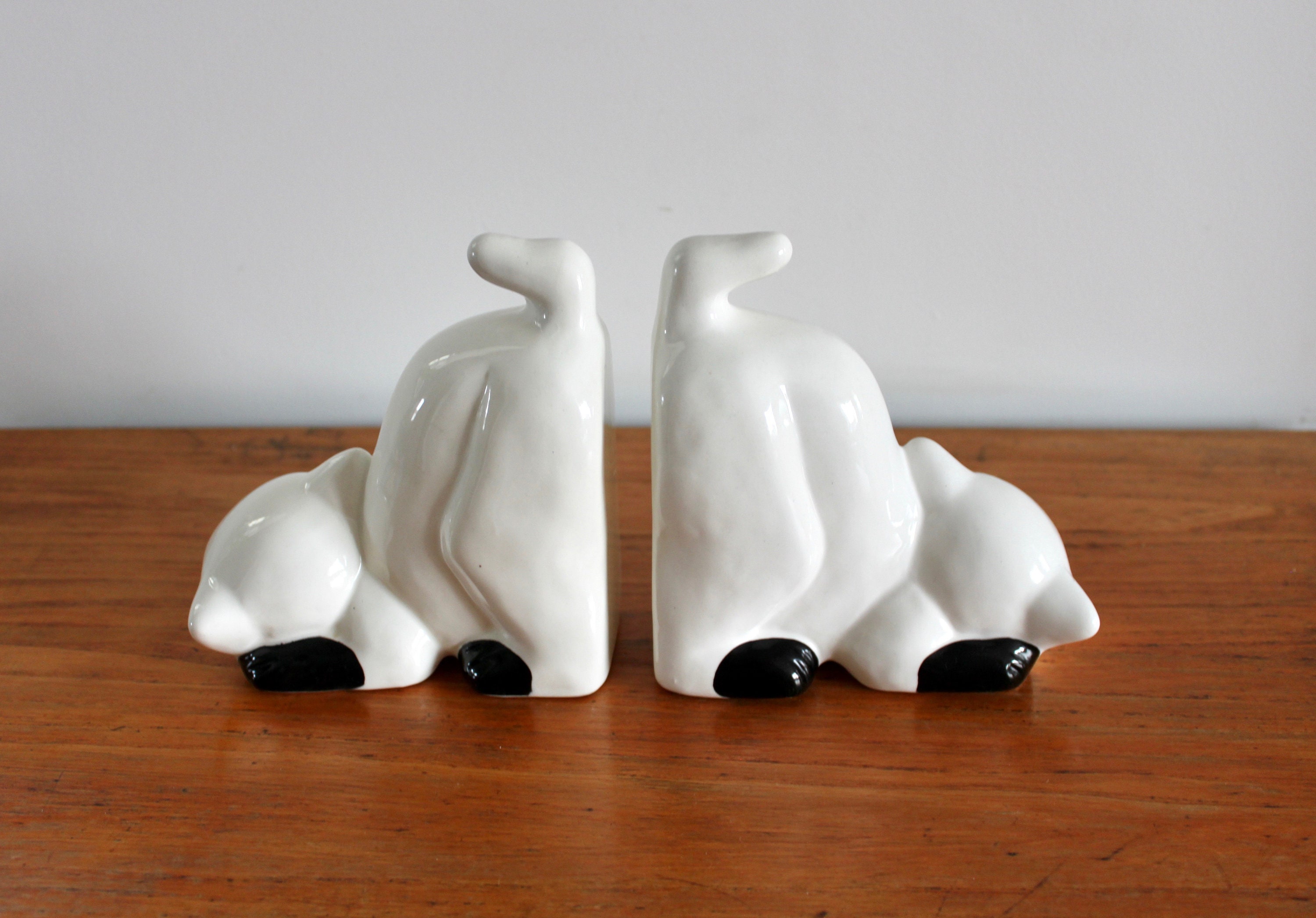 Ceramic Cat Bookends Ceramic Bookends Vintage Bookends Cat Etsy