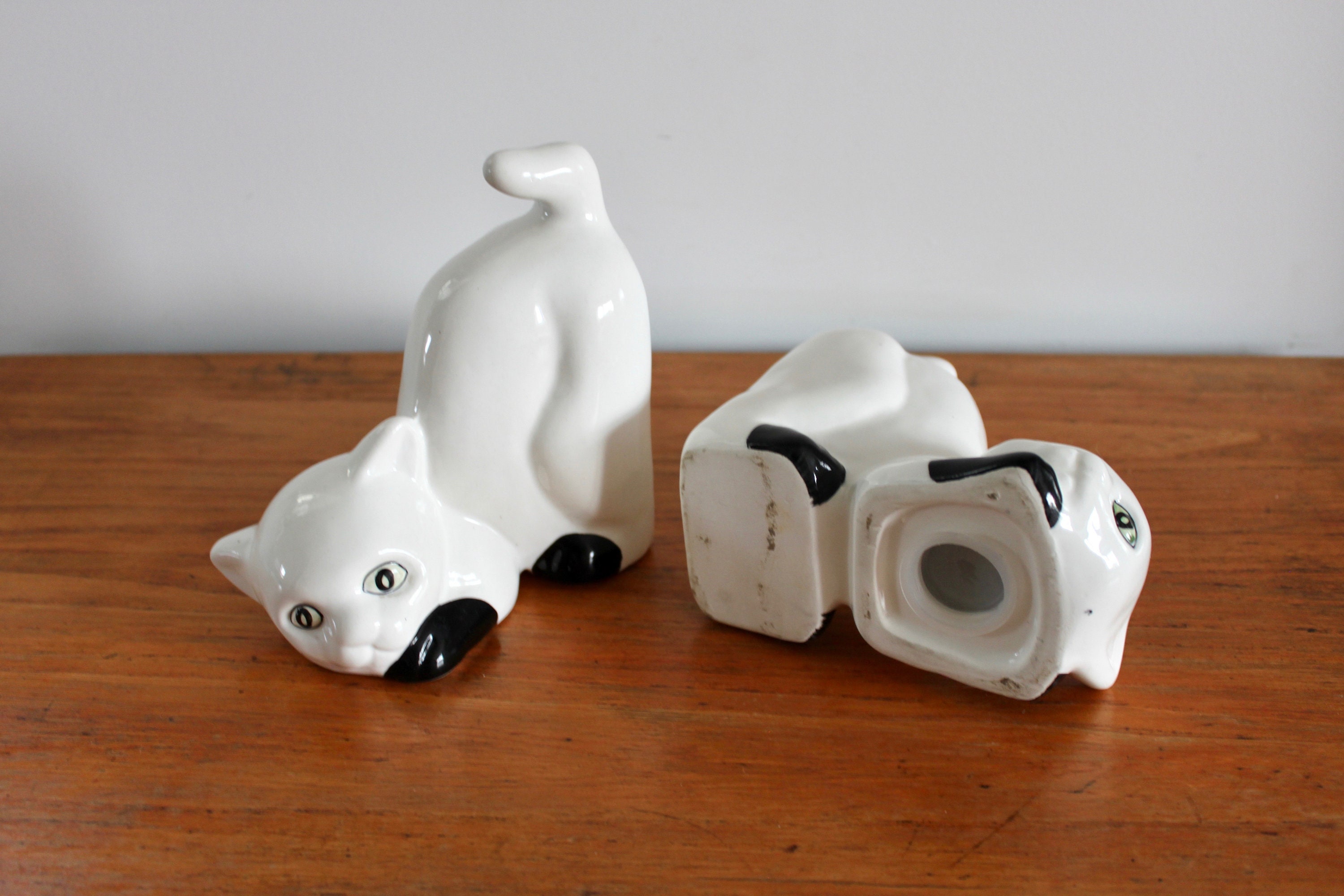 Ceramic Cat Bookends Ceramic Bookends Vintage Bookends Cat Etsy