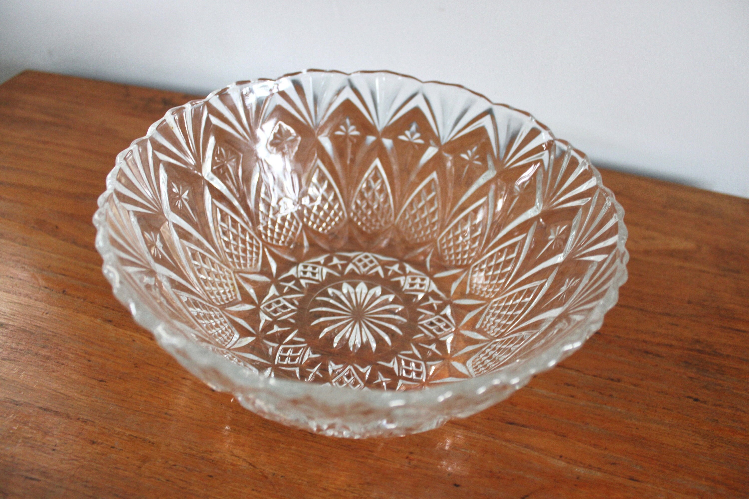 Beautiful Glass Bowl Made in France Sweet Bowl. Clear Etsy UK