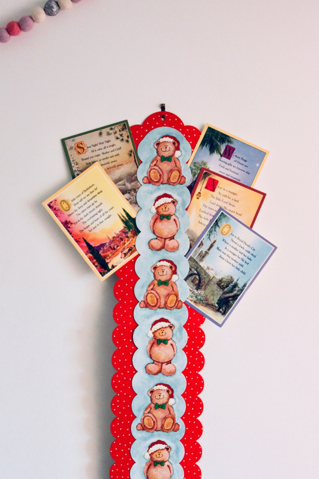 Vintage Christmas Card Holder 