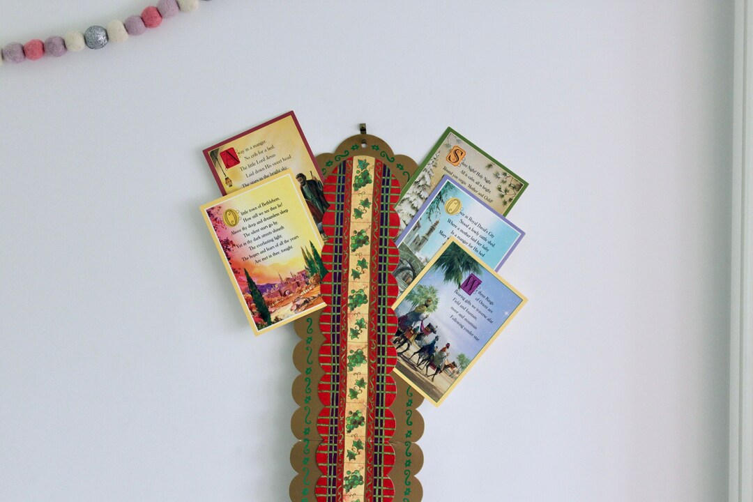 Cardboard Christmas Card Holder Retro Christmas Card Etsy UK
