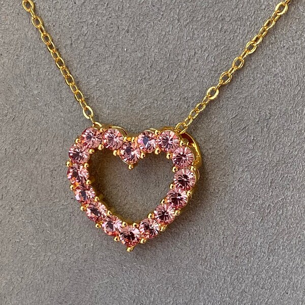 Joan Rivers Heart Necklace Etsy