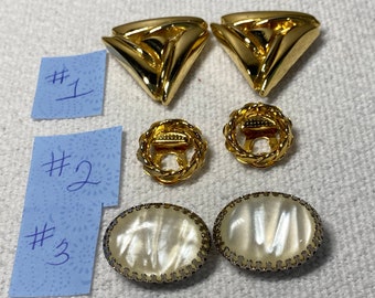 Choice of 3 Different Pairs of Vintage Shoe Clips