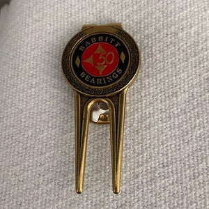 Brass Golf Divot Tool with Ball Marker and Money Clip